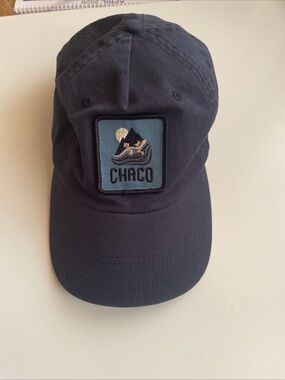Chaco Black Cotton Baseball Cap 100% organic cotton one size